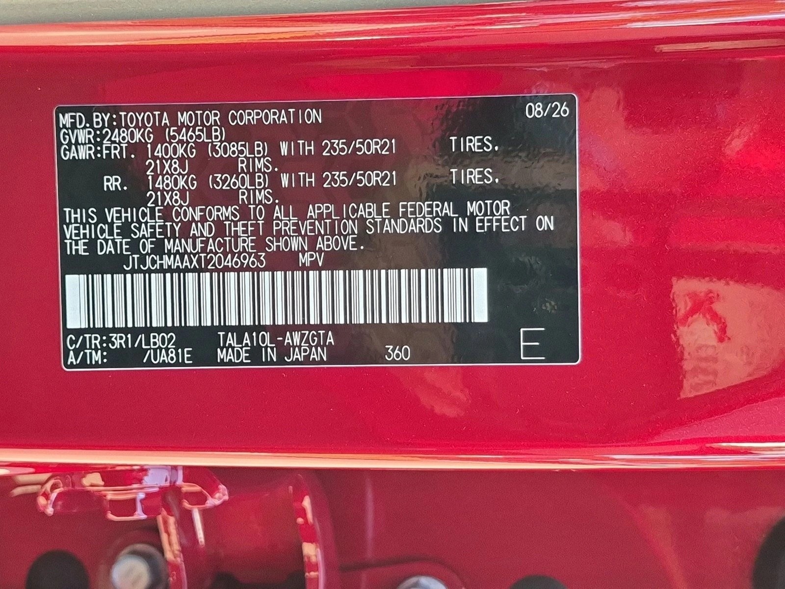 New 2026 Matador Red Mica Lexus  350 PREMIUM+ image 17